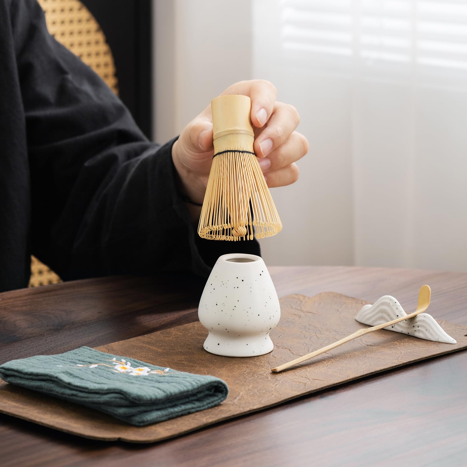 Amazon.co.jp: 日本抹茶7点セット、抹茶ボウル付き抹茶キット(注ぎ口